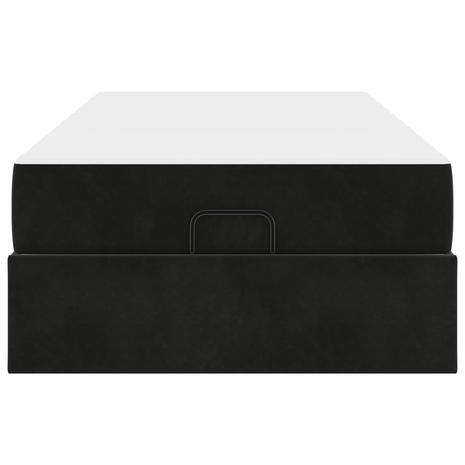 Estructura de cama con colchón 2 pcs Negro Terciopelo