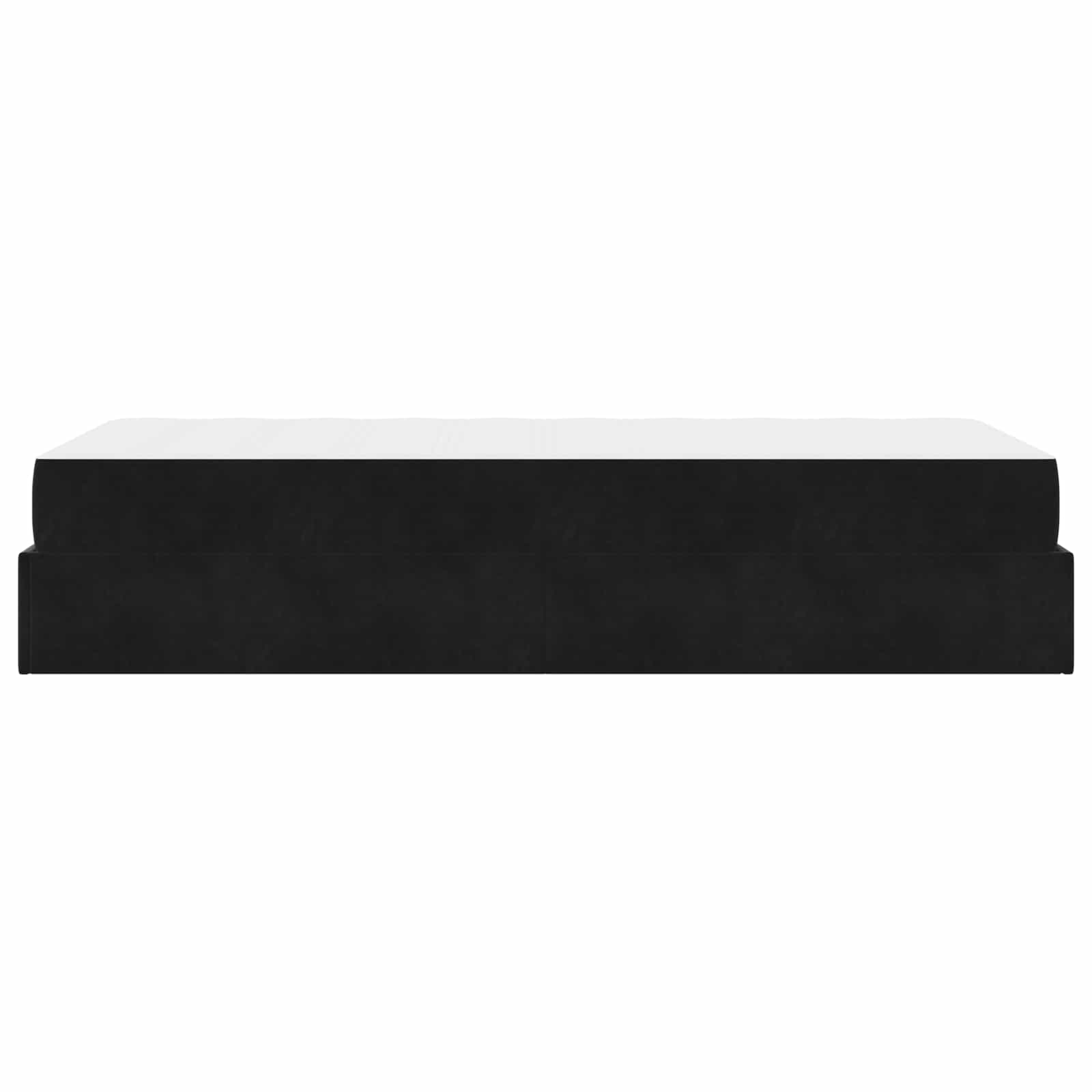 Estructura de cama con colchón 2 pcs Negro Terciopelo