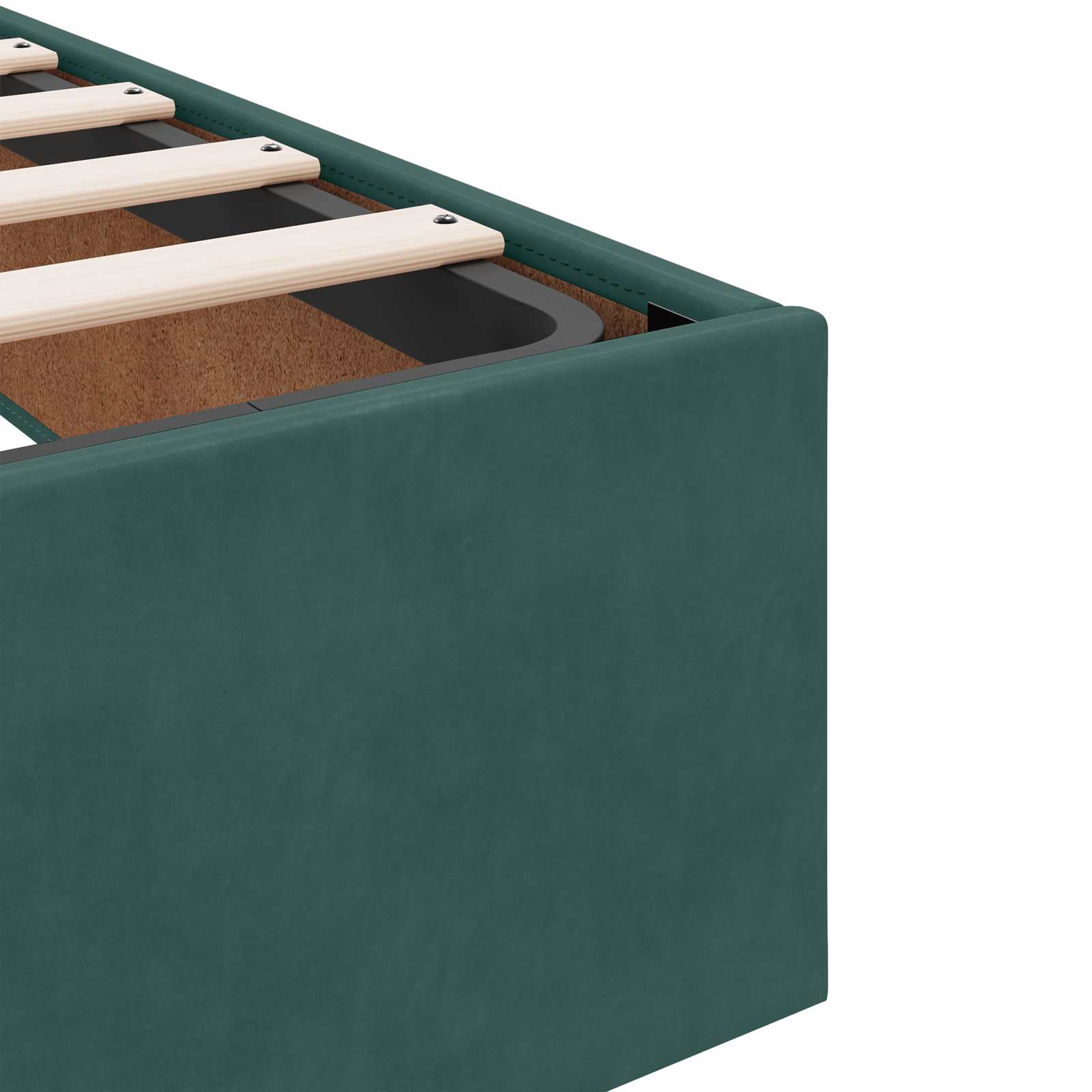 Estructura de cama con colchón 2 pcs Verde Terciopelo