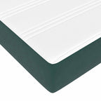 Estructura de cama con colchón 2 pcs Verde Terciopelo