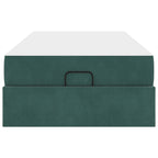 Estructura de cama con colchón 2 pcs Verde Terciopelo