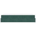 Estructura de cama con colchón 2 pcs Verde Terciopelo