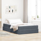 Cama con almacenamiento y colchón Azul 120 x 190 cm Terciopelo