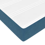 Cama con almacenamiento y colchón Azul 120 x 190 cm Terciopelo