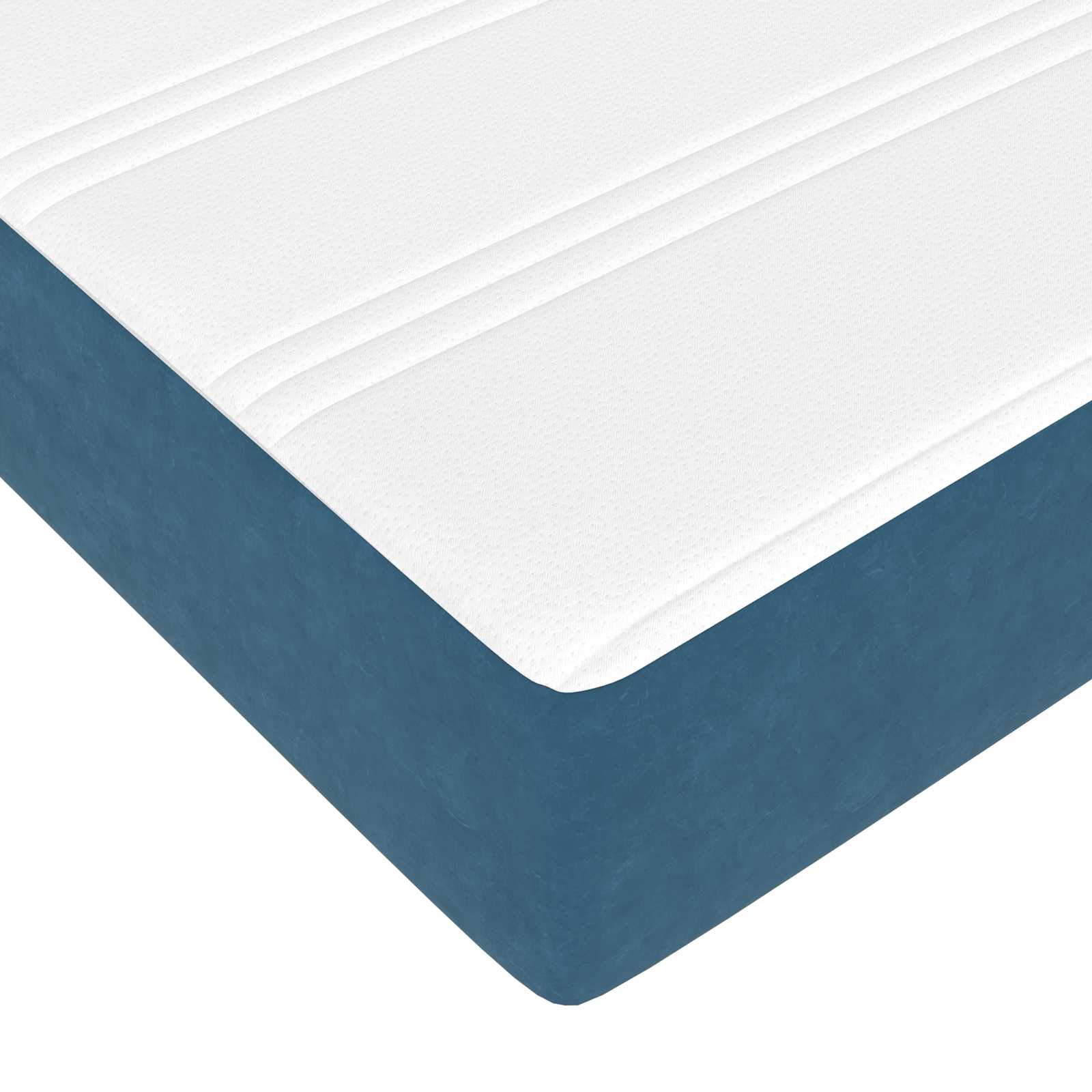 Cama con almacenamiento y colchón Azul 120 x 190 cm Terciopelo