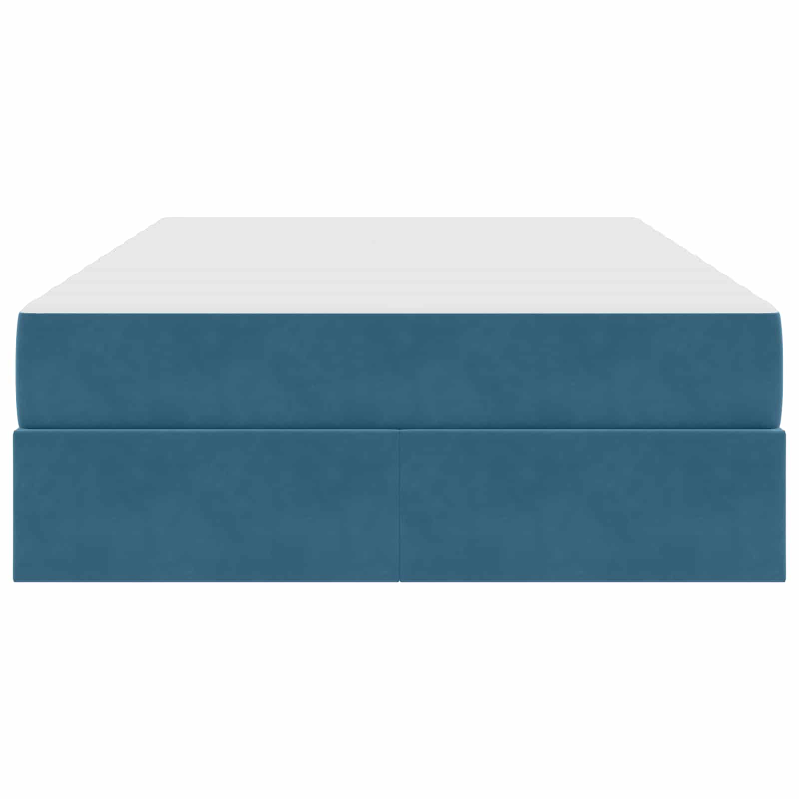 Cama con almacenamiento y colchón Azul 120 x 190 cm Terciopelo