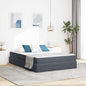 Cama con almacenamiento y colchón Azul 120 x 190 cm Terciopelo