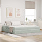 Cama con almacenamiento y colchón Azul 120 x 190 cm Terciopelo