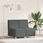 2-piece Modular Sofa Armless Unit Cream 55 x 74 x 82 cm