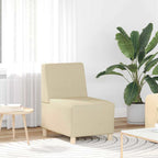 Unidad de Sofá Modular sin Brazos 2 pcs Crema 55 x 74 x 82 cm
