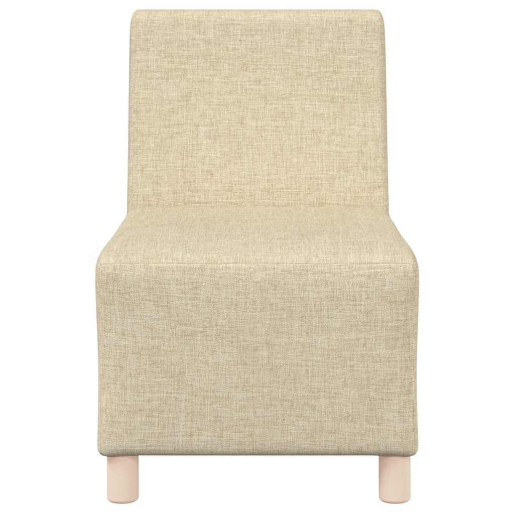 Unidad de Sofá Modular sin Brazos 2 pcs Crema 55 x 74 x 82 cm