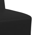 Unidad de Sofá Modular sin Brazos 2 pcs Negro 55 x 74 x 82 cm