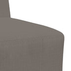 Unidad de Sofá Modular sin Brazos 2 pcs Gris Claro