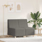 2-Piece Light Grey Modular Armless Sofa Unit