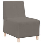 Unidad de Sofá Modular sin Brazos 2 pcs Gris Claro
