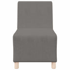 Unidad de Sofá Modular sin Brazos 2 pcs Gris Claro