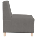 Unidad de Sofá Modular sin Brazos 2 pcs Gris Claro