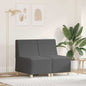 2-Piece Light Grey Modular Armless Sofa Unit