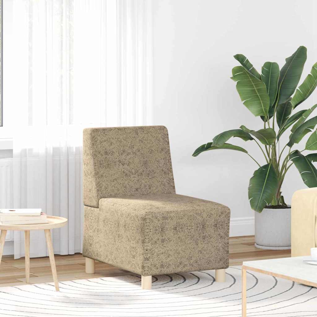 Unidad de Sofá Modular sin Brazos 2 pcs Gris Claro