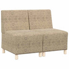 Unidad de Sofá Modular sin Brazos 2 pcs Gris Claro