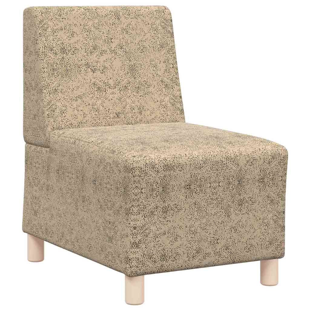 Unidad de Sofá Modular sin Brazos 2 pcs Gris Claro