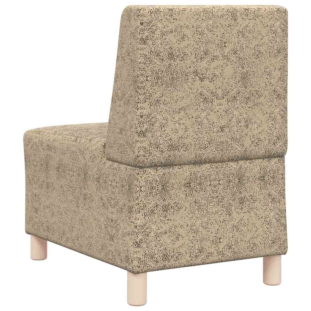 Unidad de Sofá Modular sin Brazos 2 pcs Gris Claro