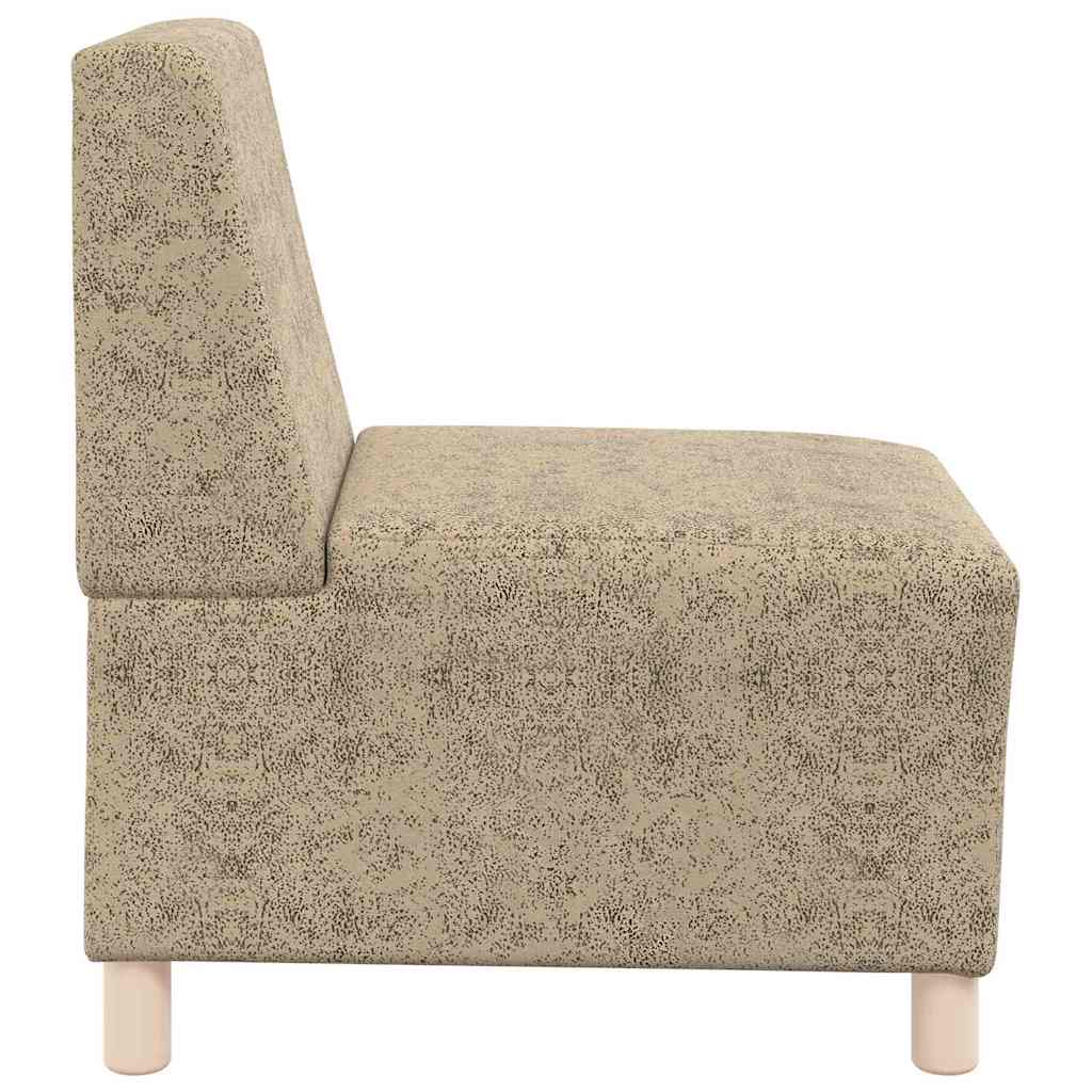 Unidad de Sofá Modular sin Brazos 2 pcs Gris Claro