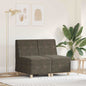 2-Piece Light Grey Modular Armless Sofa Unit