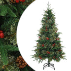 Árbol de Navidad artificial con ramas articuladas Verde 150 cm