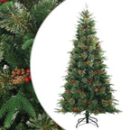 Árbol de Navidad artificial con ramas articuladas Verde 180 cm