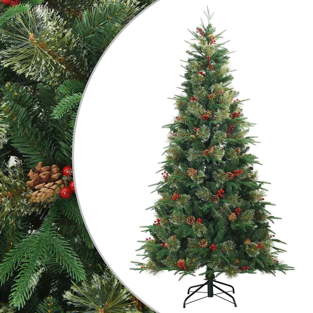 Árbol de Navidad artificial con ramas articuladas Verde 210 cm