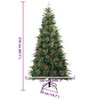 Árbol de Navidad artificial con ramas articuladas Verde 210 cm