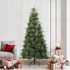 Árbol de Navidad artificial con ramas articuladas Verde 240 cm