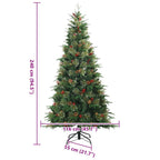 Árbol de Navidad artificial con ramas articuladas Verde 240 cm