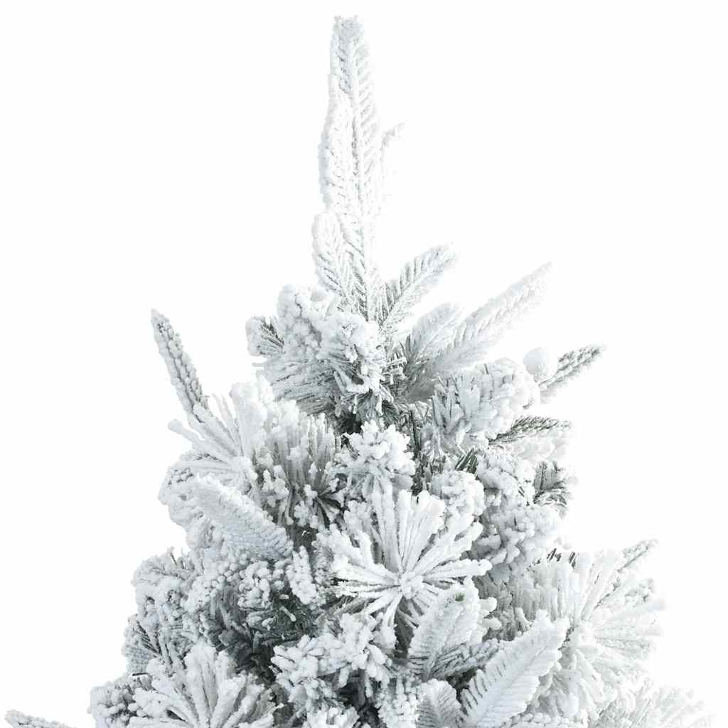 Árbol de Navidad artificial plegable cubierto de nieve 180 cm