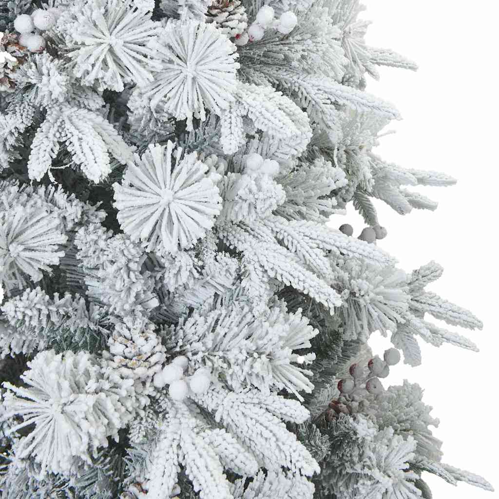 Árbol de Navidad artificial plegable cubierto de nieve 240 cm
