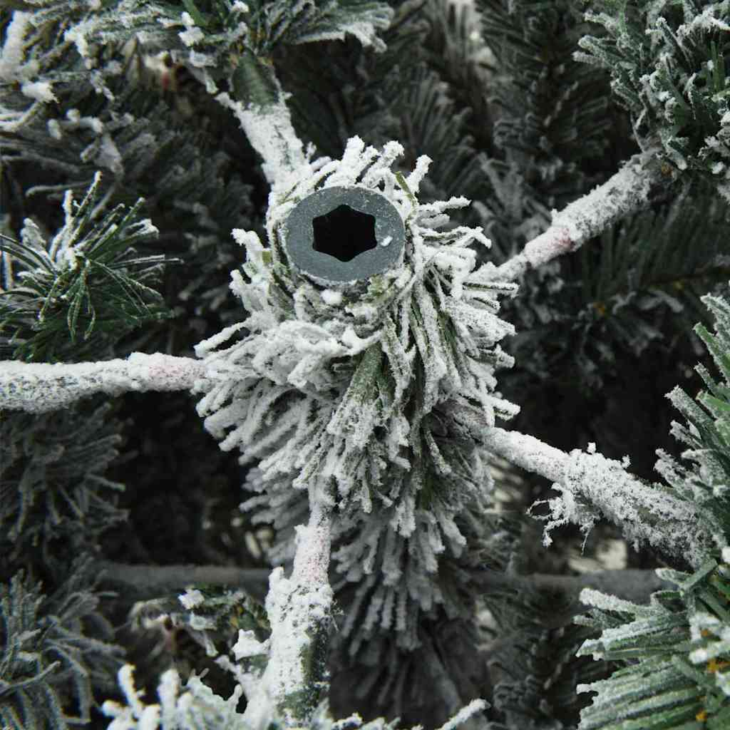 Árbol de Navidad artificial plegable cubierto de nieve 240 cm