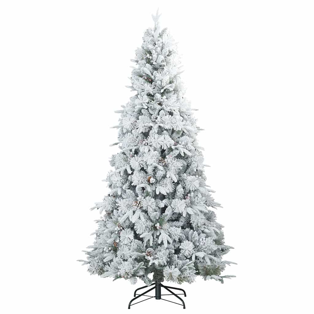 Árbol de Navidad artificial plegable cubierto de nieve 240 cm