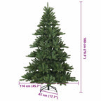 Árbol de Navidad artificial con ramas articuladas Verde 180 cm