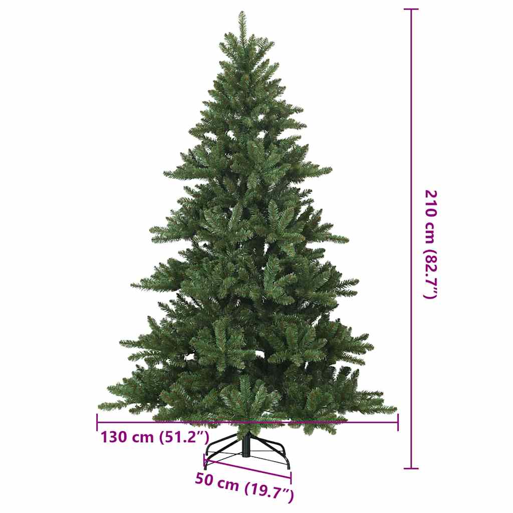 Árbol de Navidad artificial con ramas articuladas Verde 210 cm