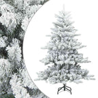 Árbol de Navidad artificial plegable cubierto de nieve 150 cm