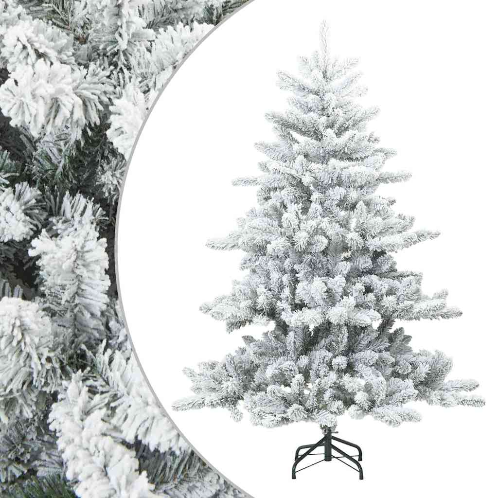 Árbol de Navidad artificial plegable cubierto de nieve 150 cm