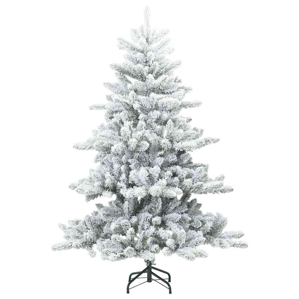 Árbol de Navidad artificial plegable cubierto de nieve 150 cm