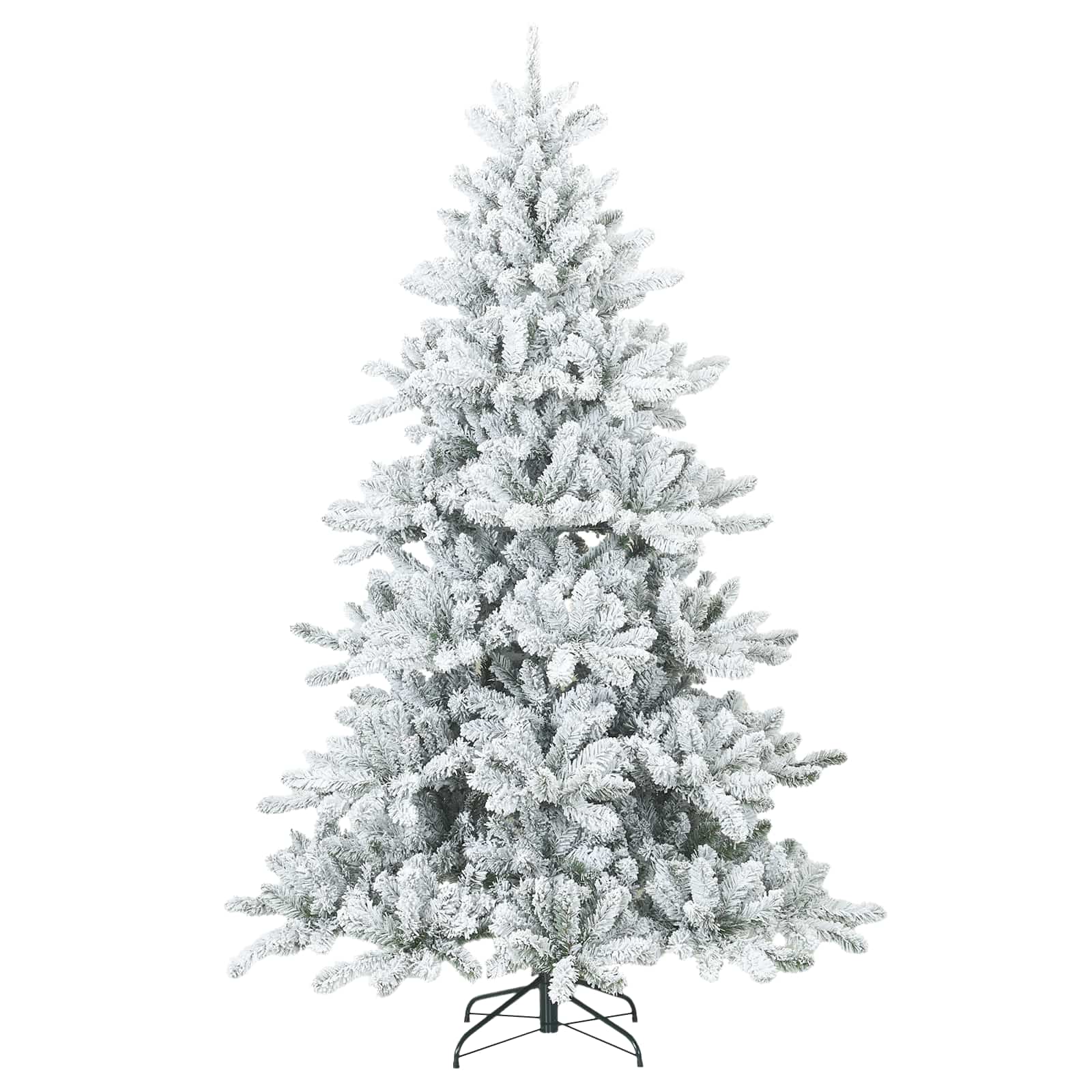 Árbol de Navidad artificial plegable cubierto de nieve 240 cm