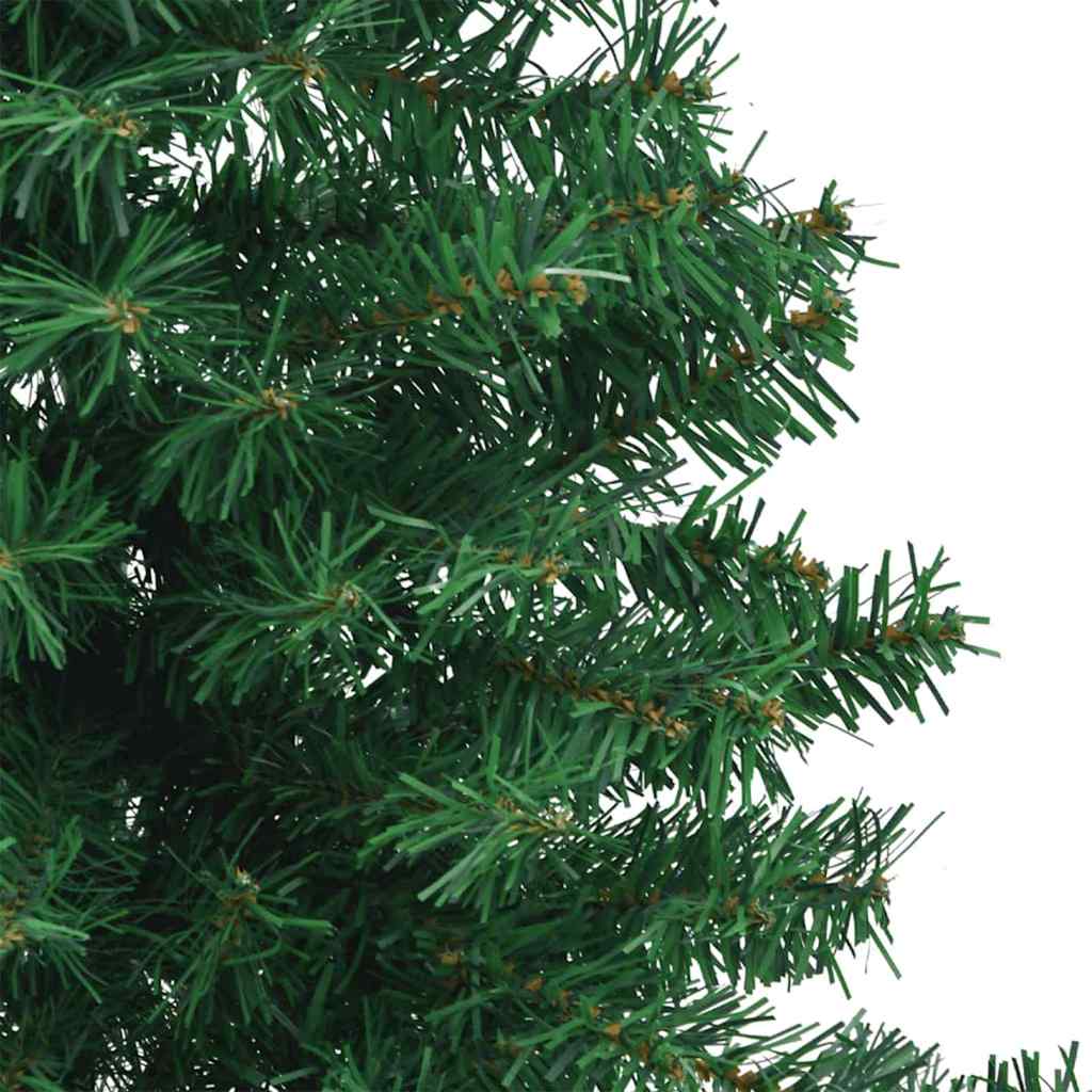 Árbol de Navidad Artificial de Esquina Verde 180 cm PVC y Metal