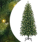 Árbol de Navidad artificial con 150 LED Verde 120 cm PE y PVC
