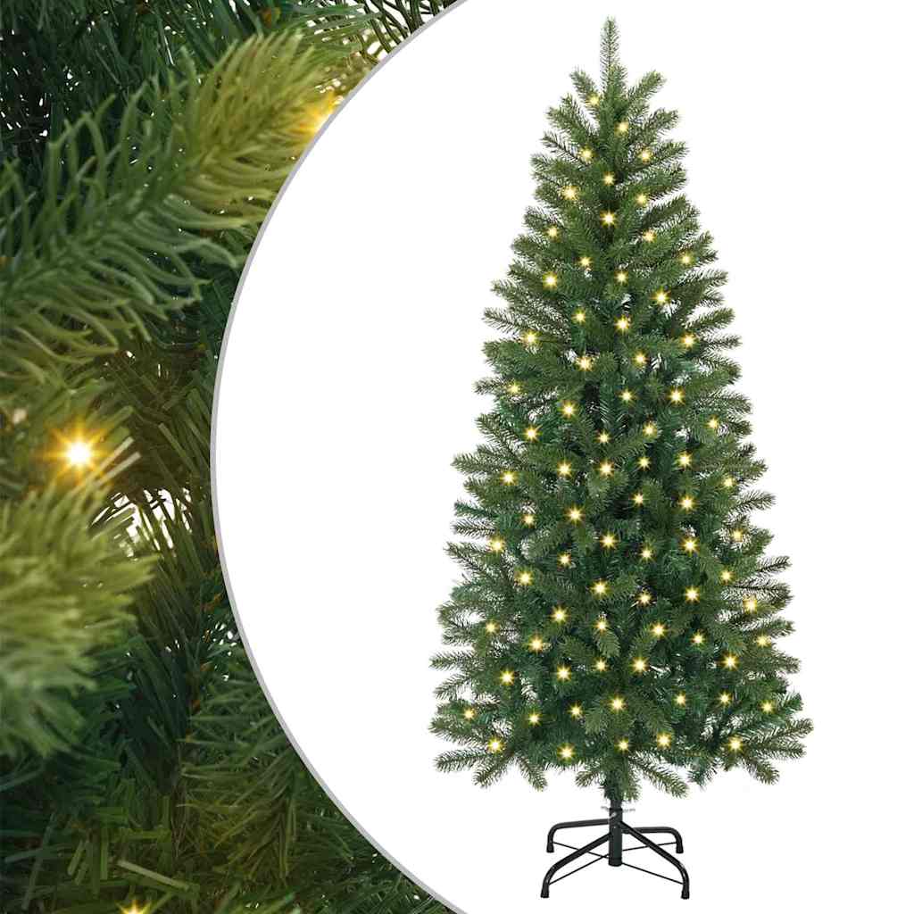 Árbol de Navidad artificial con 150 LED Verde 120 cm PE y PVC