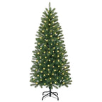 Árbol de Navidad artificial con 150 LED Verde 120 cm PE y PVC