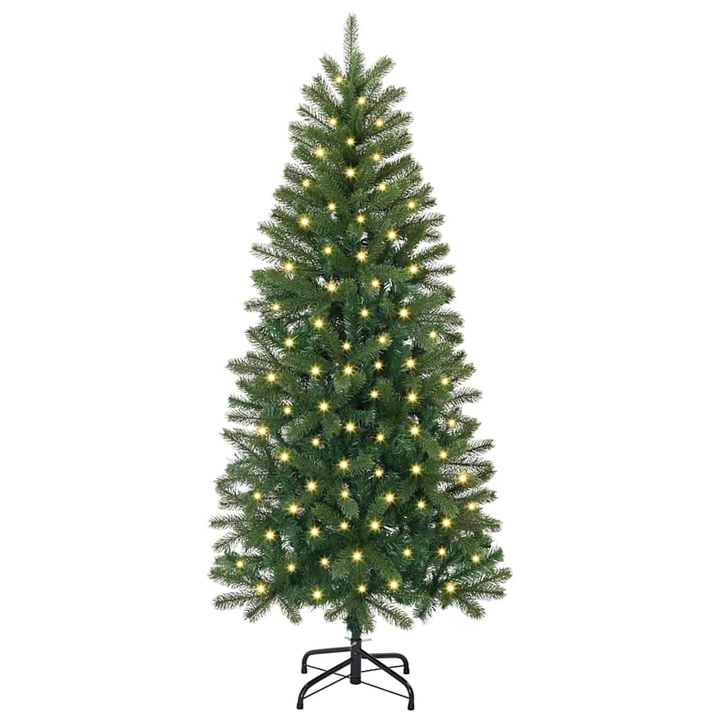 Árbol de Navidad artificial con 150 LED Verde 120 cm PE y PVC