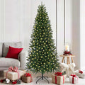 Árbol de Navidad artificial con 300 LED Verde 180 cm PE y PVC
